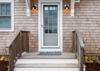 Entry House Wood Deck Stairs