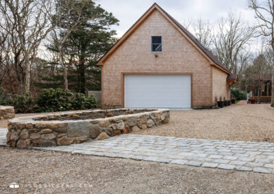 Garage Stone Entry